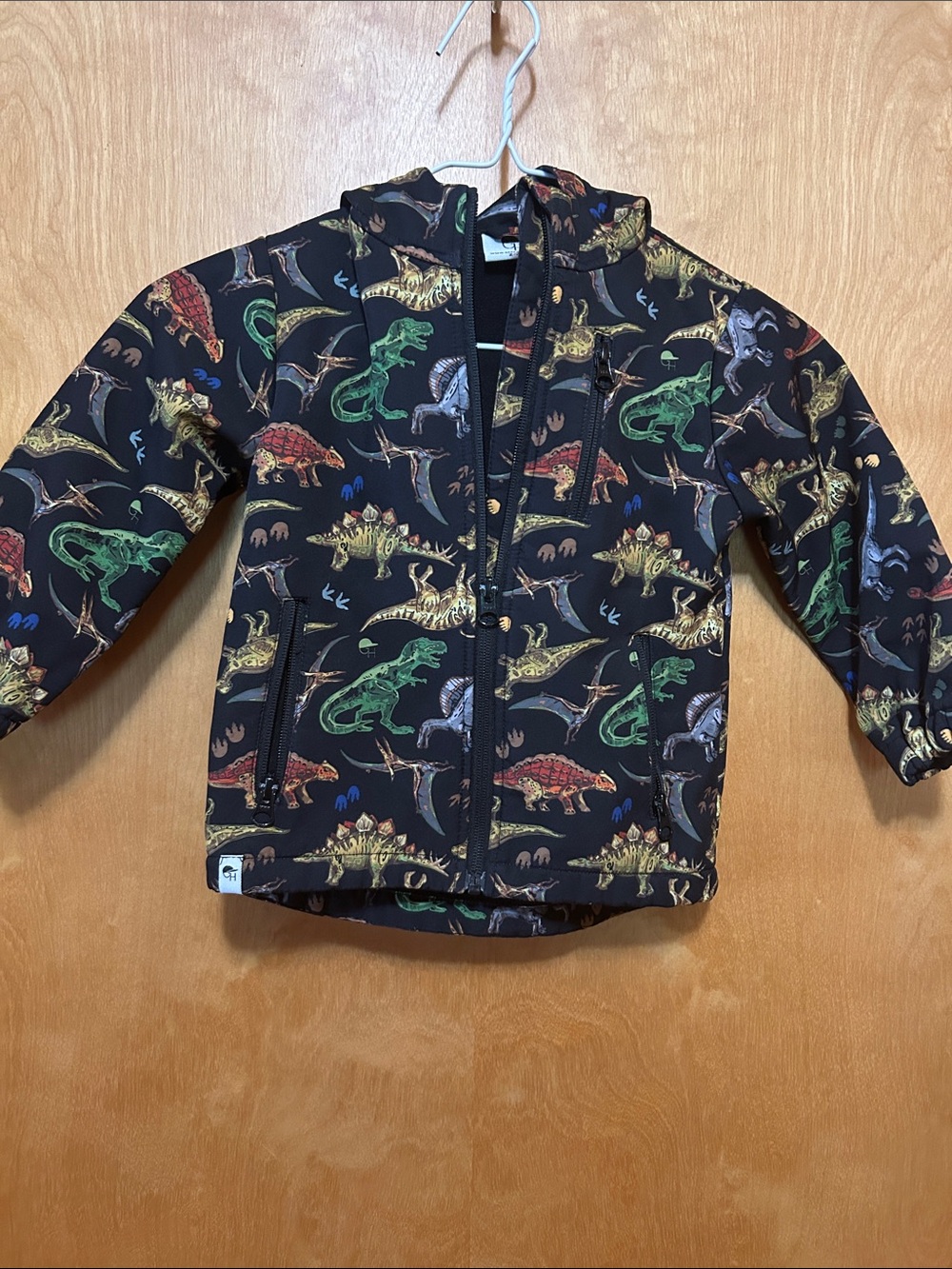 Kids Black Dinosaur Raincoat - Unbranded